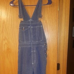 Xhilaration pinstripe overalls size small